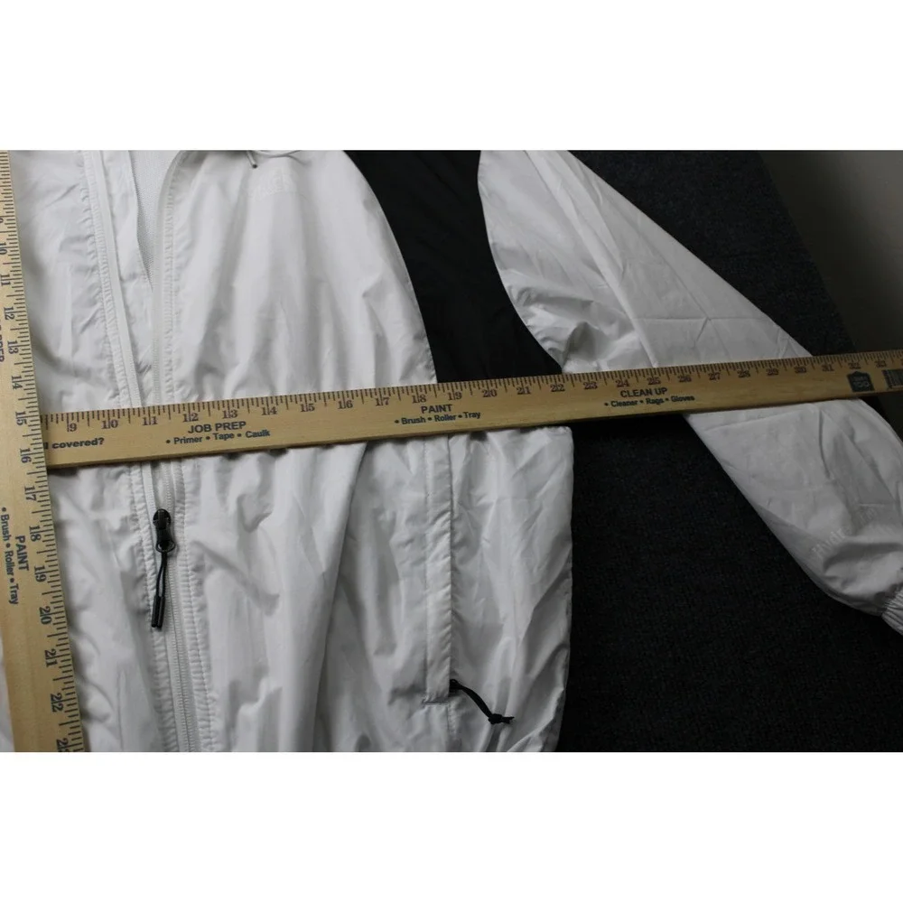 The North Face Hydrenaline Windwall Jacket Womens XL White Black Hooded Zip